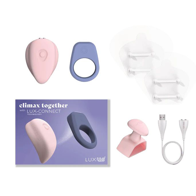 Набор для пар Kiiroo Luxus: интерактивный вибратор в трусики LuxHer + эрекционное кольцо LuxHim