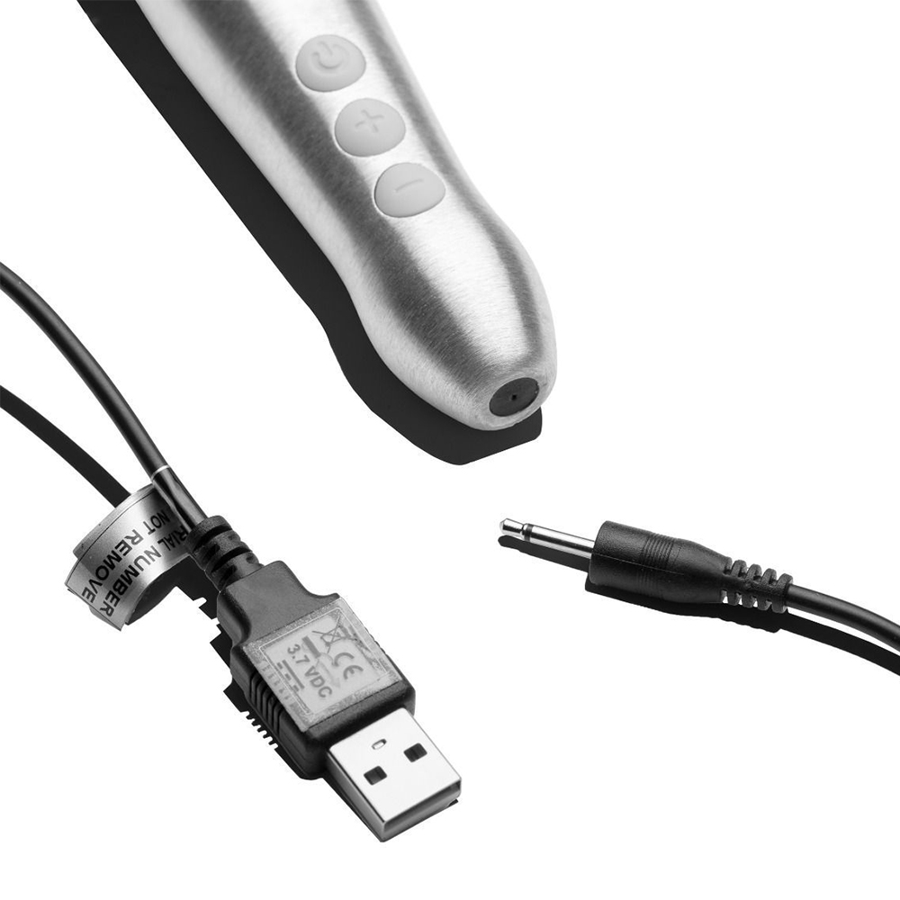 Вибратор-вонд микрофон DOXY GO серебристый мощный стимулятор клитора вибромассажер клиторальный