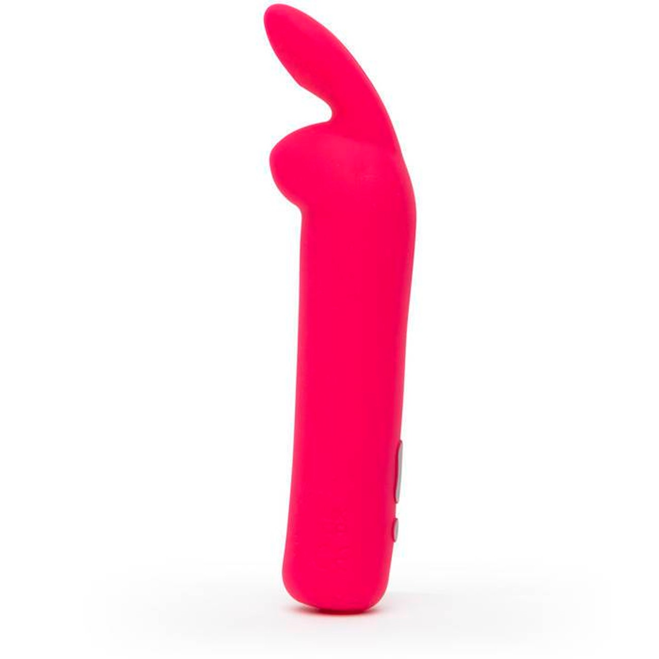 Вибропуля Happy Rabbit розовая, мощная водонепроницаемая с кроличьими ушками