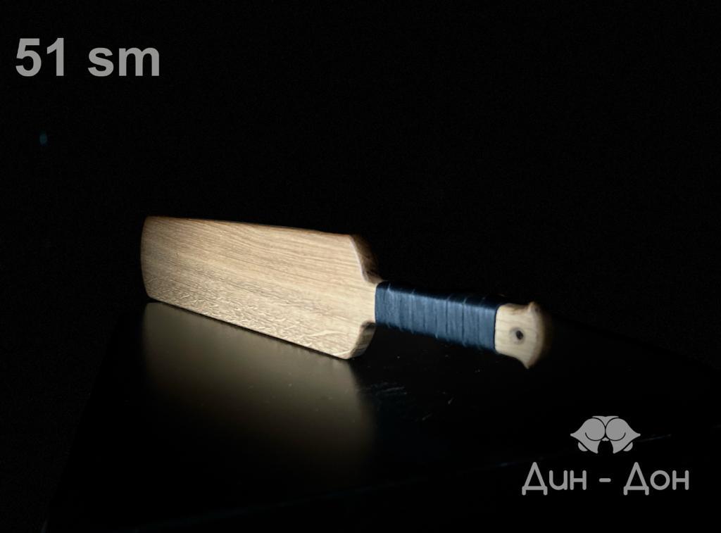 Деревянный паддл для наказаний. Шлепалка. WOOD SPANKING PADDLE. Дуб натуральный 