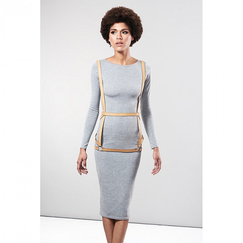 Bijoux Indiscrets Упряжь MAZE- Arros Dress коричневая 