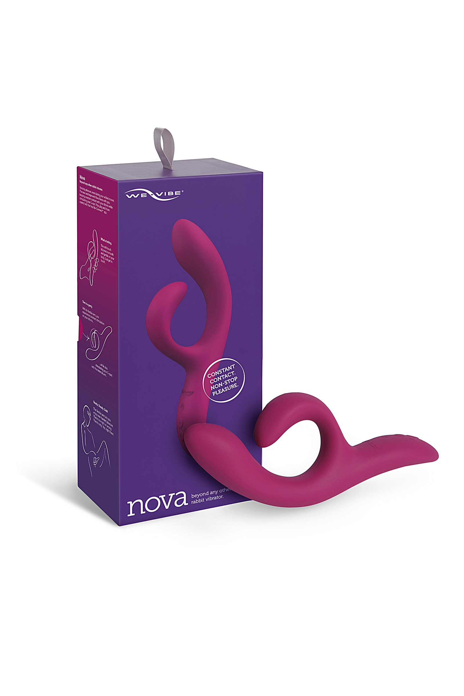 WE-VIBE Вибратор Nova 2 фиолетовый универсальный мощный вибратор на дистанционном управлении