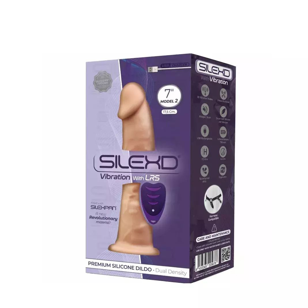 Вибратор-реалистик SILEXD Model 2, 7", телесный С ПУЛЬТОМ