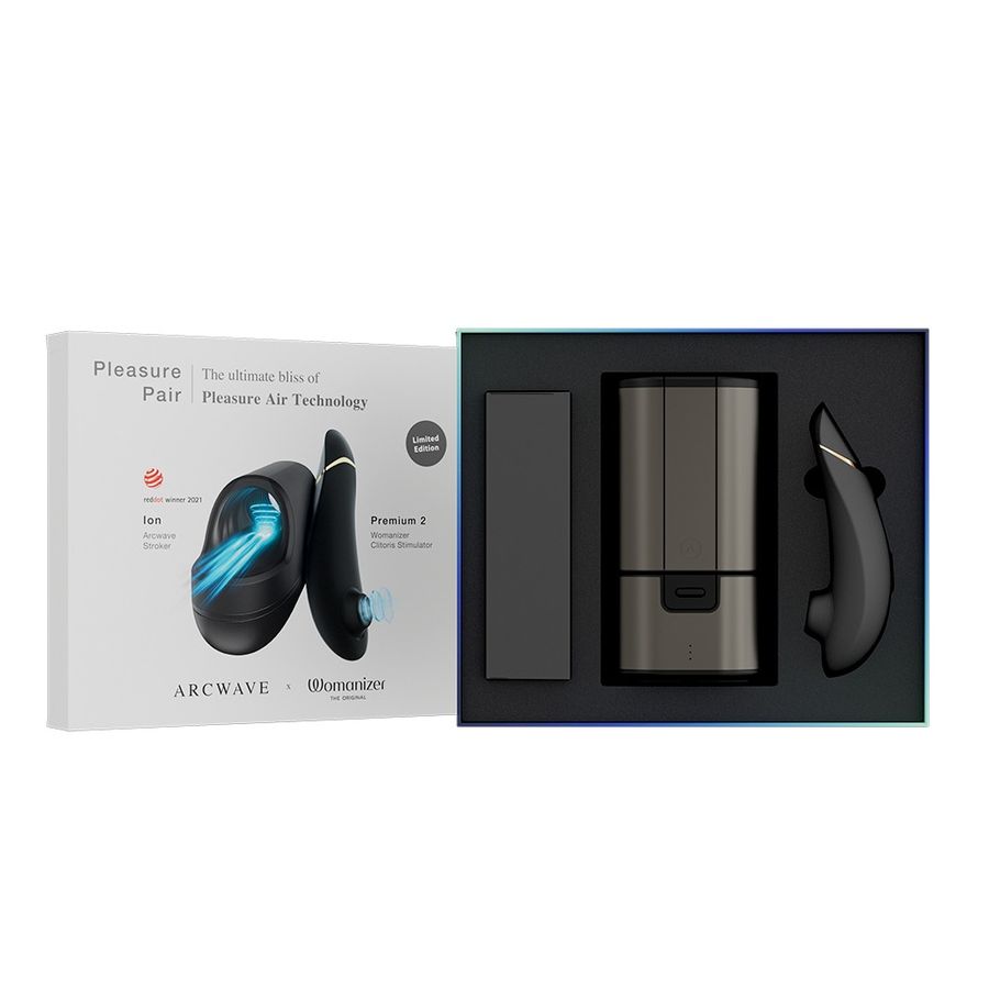 Womanizer Premium 2 + ARCwave Ion / Набор для пар Pleasure Pair: ARCwave Ion + Womanizer Premium 2