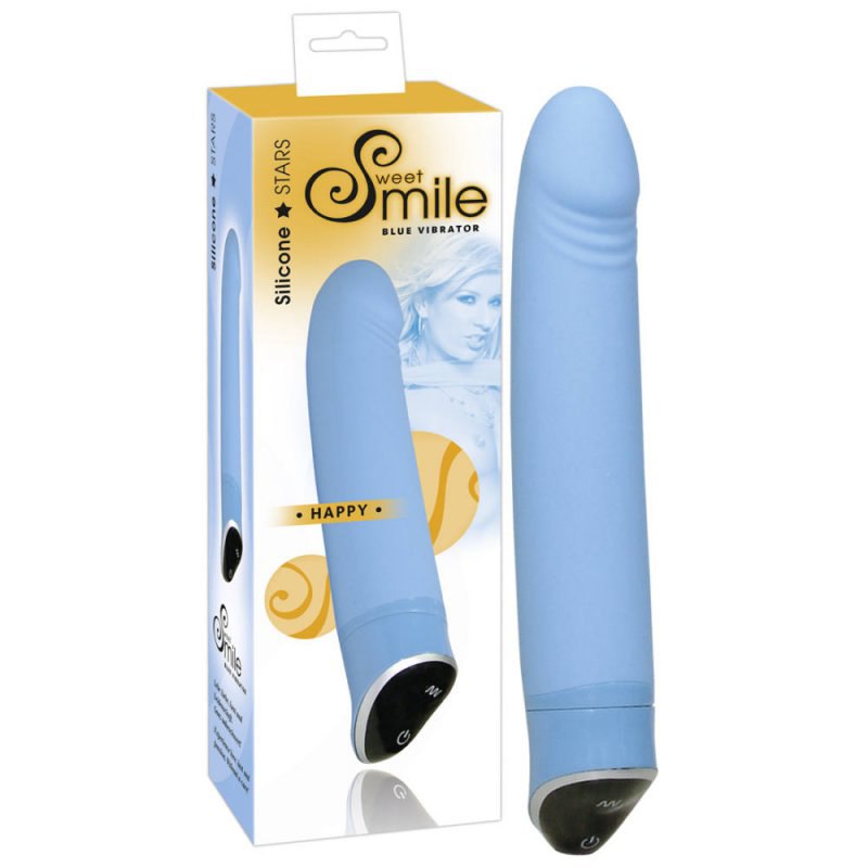 SMILE Вибратор Happy голубой 