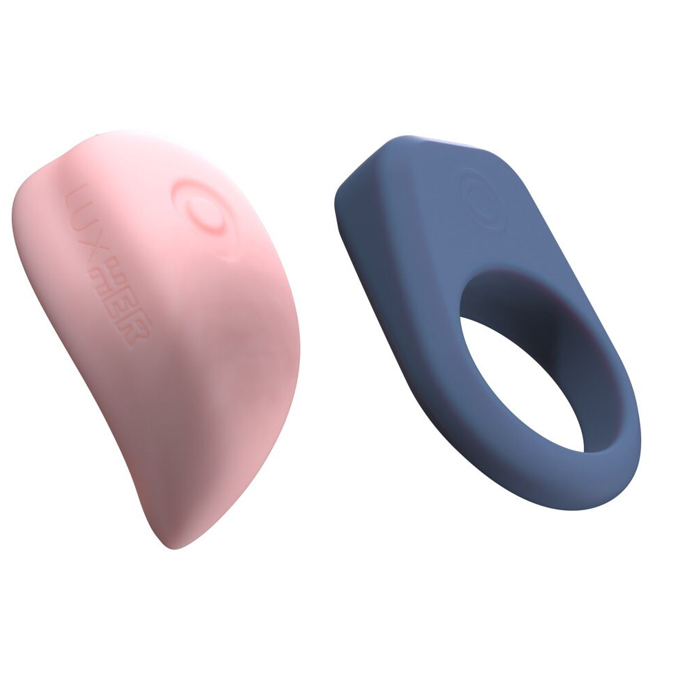 Набор для пар Kiiroo Luxus: интерактивный вибратор в трусики LuxHer + эрекционное кольцо LuxHim