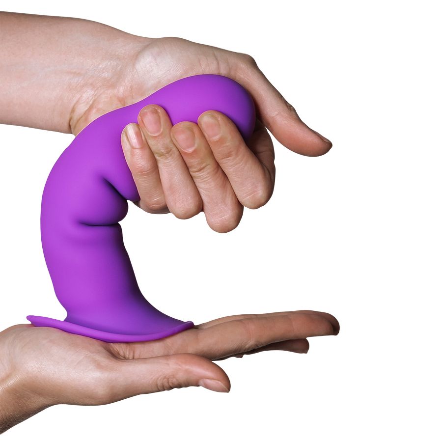 Вибратор гибкий нежный Adrien lastic Hitsens 3, фиолетовый, 7"