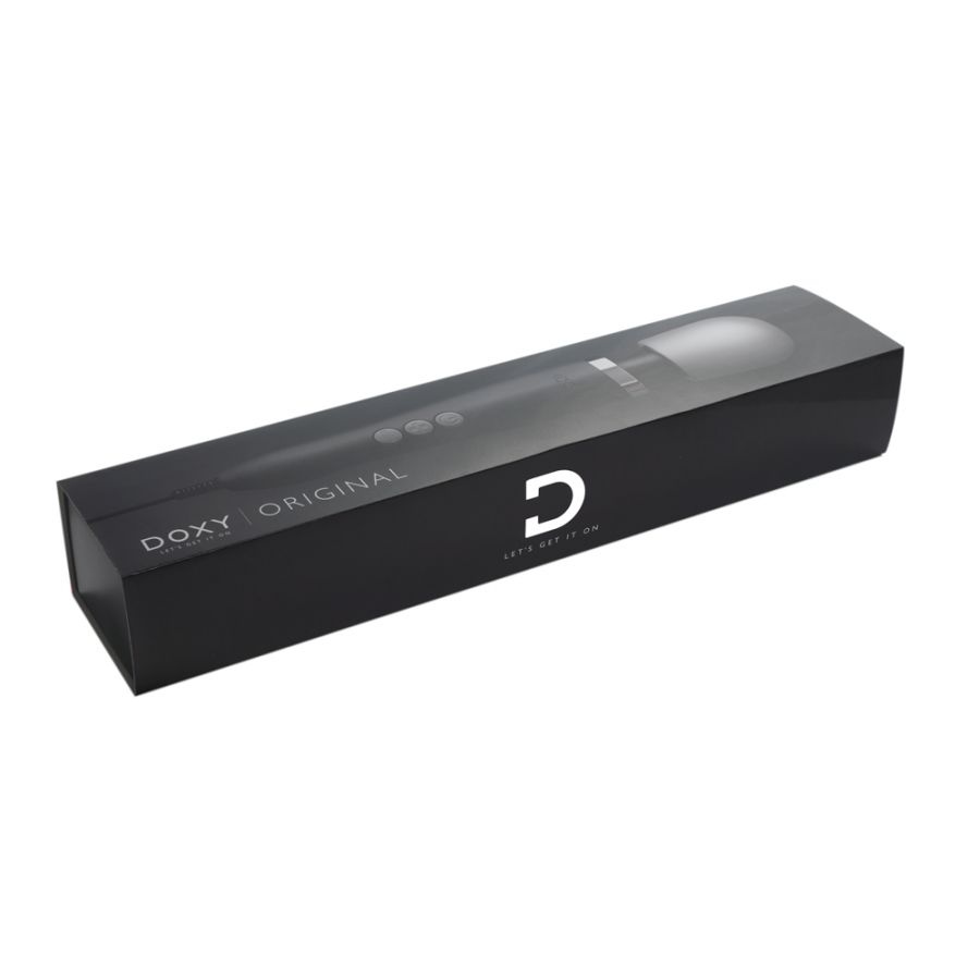 Вибратор-вонд микрофон DOXY Original черный мощный стимулятор клитора вибромассажер клиторальный