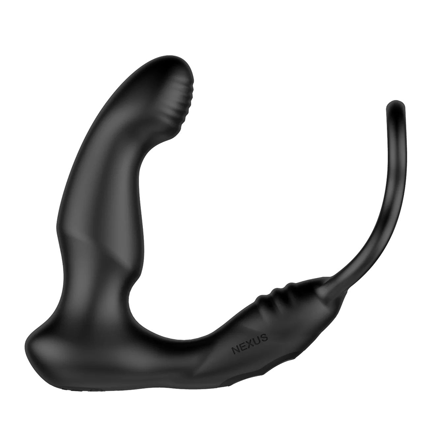 Массажер простаты Nexus Simul8 Wave Edition двухмоторный с кольцами на пенис и мошонку