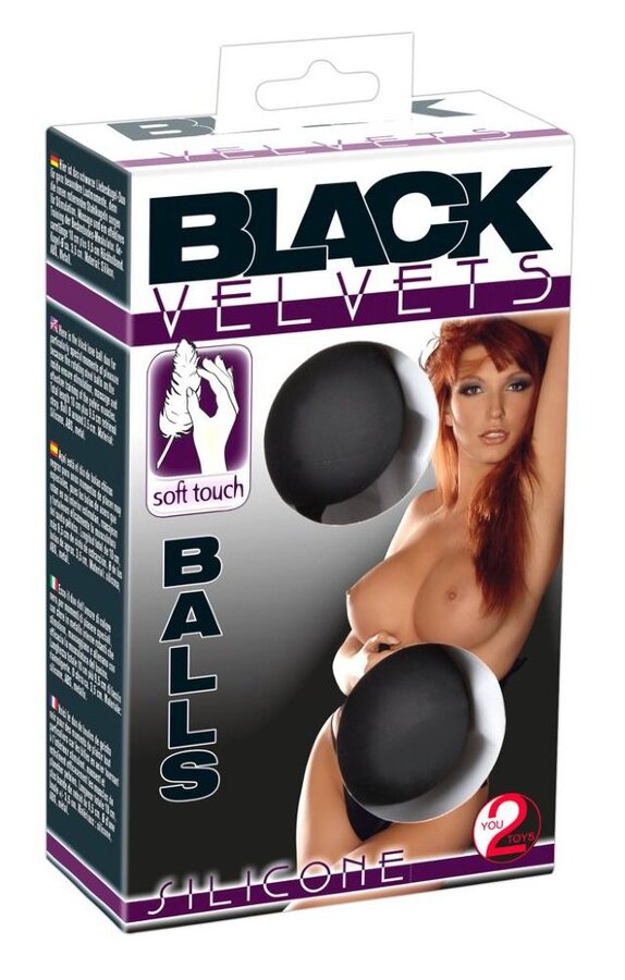 BLACK VELVETS Шарики вагинальные черные 